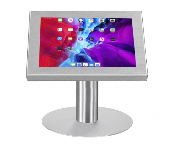 Securo XL tablet table stand for 13-16 inch tablets - stainless steel