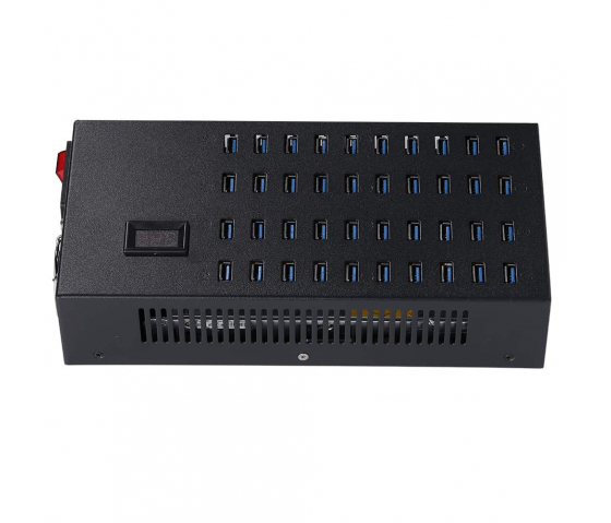 40 port USB-A 8.5W Desktop opladningshub