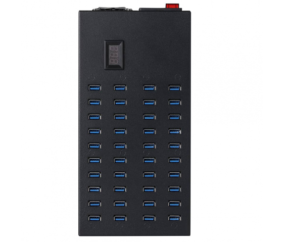 Concentrador de carga de sobremesa de 40 puertos USB-A 8,5 W