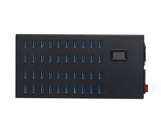 Concentrador de carga de sobremesa de 40 puertos USB-A 8,5 W