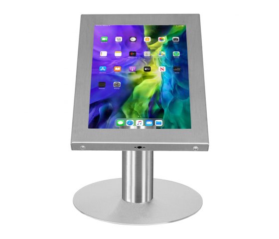 Securo XL tablet table stand for 13-16 inch tablets - stainless steel