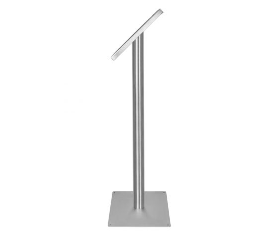 Tablet floor stand Securo L for 12-13 inch tablets - stainless steel