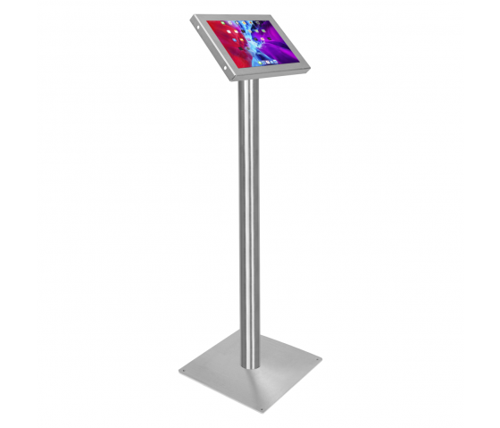 Tablet floor stand Securo L for 12-13 inch tablets - stainless steel