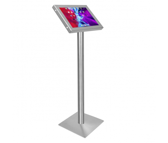 Tablet floor stand Securo XL for 13-16 inch tablets - stainless steel