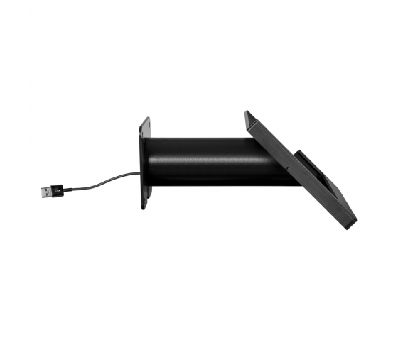 Soporte de pared Domo Slide con función de carga para iPad 10.2 y 10.5 - negro