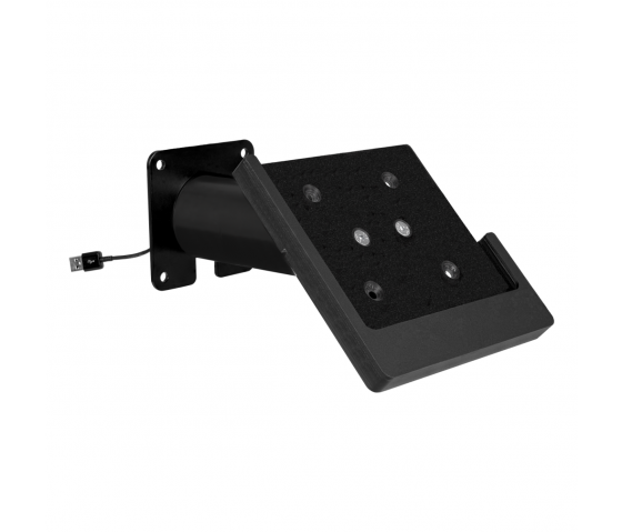 Soporte de pared Domo Slide con función de carga para iPad 10.2 y 10.5 - negro