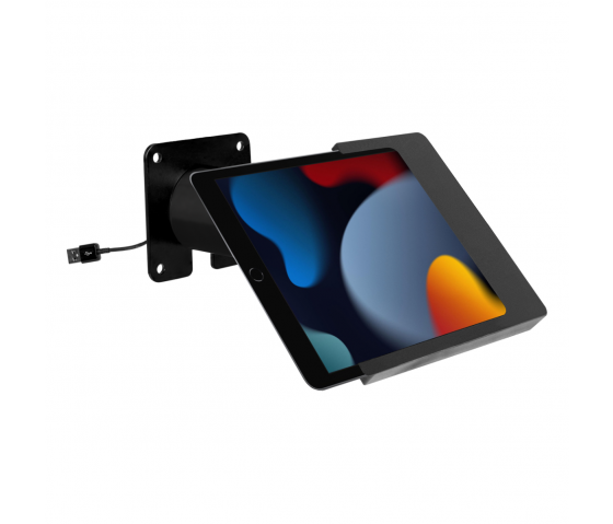 Supporto a parete Domo Slide con funzione di ricarica per iPad 10.2 e 10.5 - nero