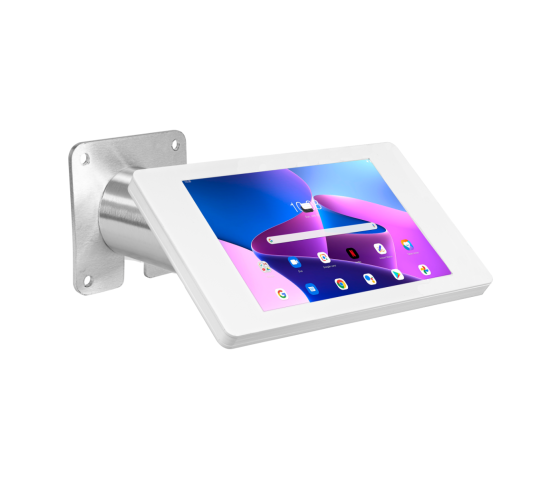 Tablet wall mount Fino for Microsoft Surface Pro 12.3 - white/stainless steel 