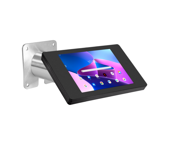 Tablet wall mount Fino for Microsoft Surface Pro 12.3 - black/stainless steel 