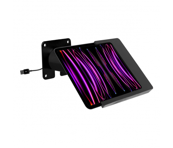 Domo Slide wandhouder met laadfunctionaliteit voor iPad 10.9 & 11 inch - zwart