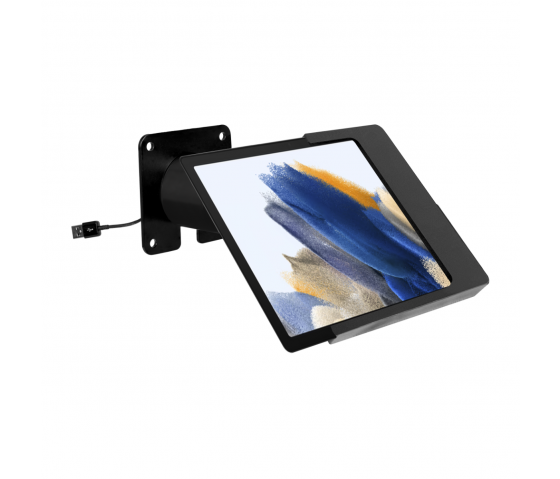 Domo Slide wall mount with charging functionality for Samsung Galaxy Tab A8 10.5 - black