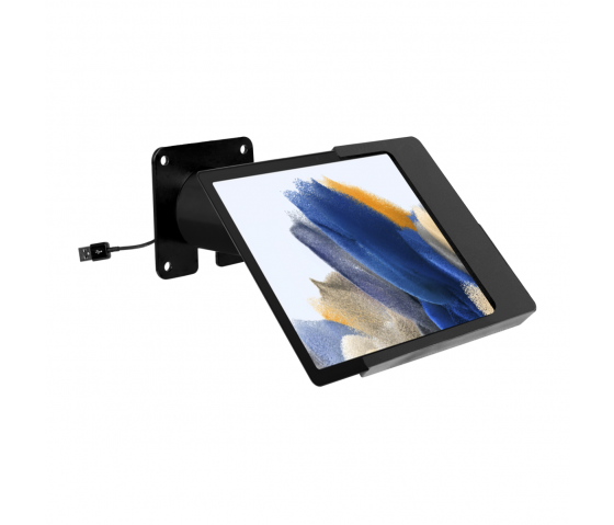 Domo Slide wall mount with charging functionality for Samsung Galaxy Tab A9+ 11 inch - black