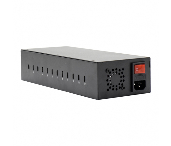 12 ports USB-C 20W laad hub