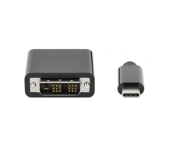 Adapterkabel USB-C till DVI - 2 meter - svart