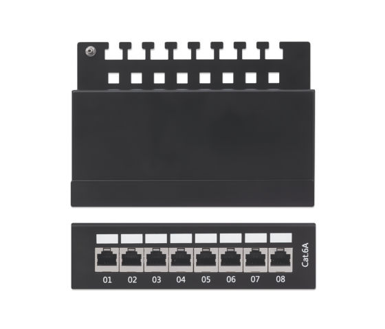 Cat6 desktop patchpaneel 8 poorts