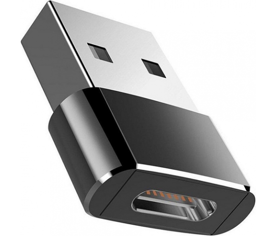 usb a naar usb c adapter - USB C naar USB A converter - USB A to USB C HUB - zwart - USB type A - USB type C - 2 stuks