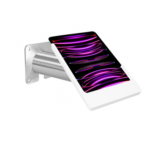 Domo Slide tafelhouder met laadfunctionaliteit voor iPad Air 11 inch 2024 - wit/RVS