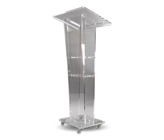 Acrylic lectern Garnet - clear