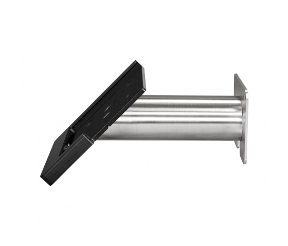 Domo Slide wandhouder met laadfunctionaliteit voor iPad Air 11 inch 2024 - zwart/RVS