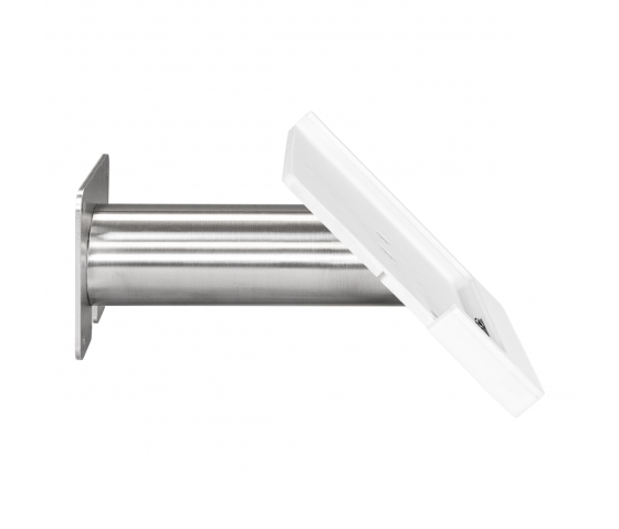 Domo Slide wandhouder met laadfunctionaliteit voor iPad Air 11 inch 2024 - wit/RVS