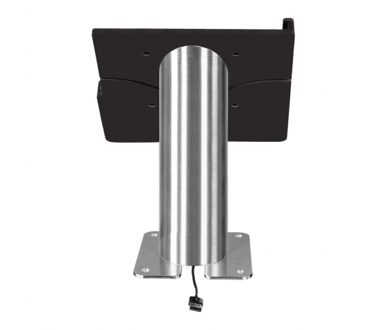 Domo Slide desk mount with charging functionality for iPad Air 11 inch 2024 - black/ stainless steel