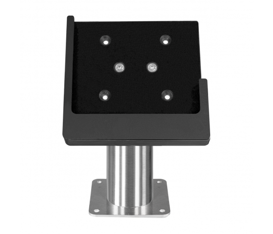 Domo Slide desk mount with charging functionality for iPad Air 11 inch 2024 - black/ stainless steel