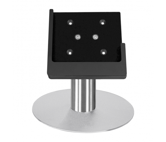 Domo Slide desk stand with charging functionality for iPad Air 11 inch 2024 - black/ stainless steel
