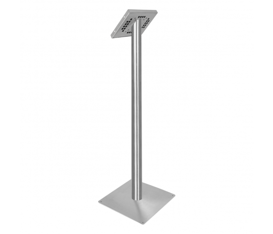 Tablet floor stand Securo S for 7-8 inch tablets - stainless steel