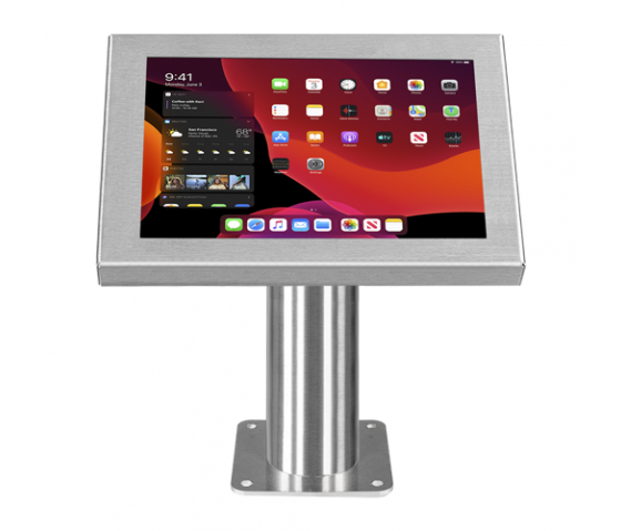 Soporte de mesa Securo M para tablets de 9-11 pulgadas - acero inoxidable
