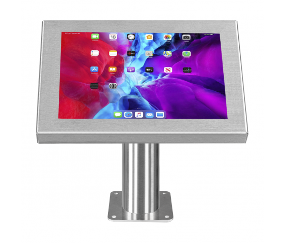 Tablet desk mount Securo XL for 13-16 inch tablets - stainless steel