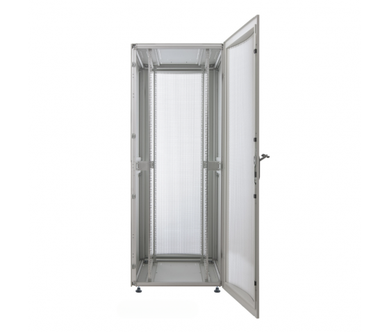 Premium 19 inch serverkast MHT273 met geperforeerde deur - 42U - 1000 (D) x 800 (W) x 2033 (H) - flatpack - zwart