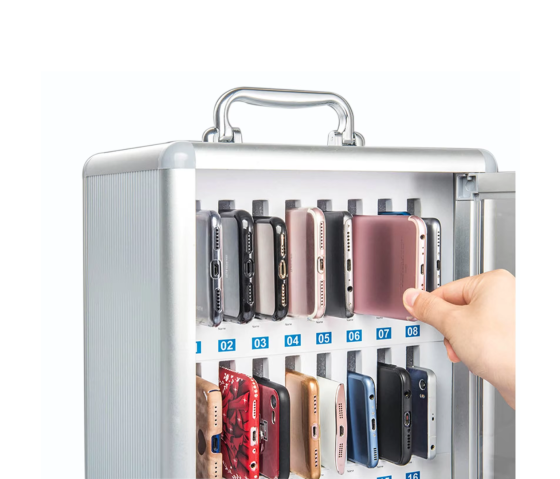 Lockable phone locker KMT24 for 24 smartphones