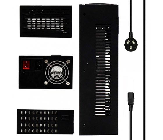 40 Ports USB-A 8,5W Desktop-Ladehub - LED-Anzeigen