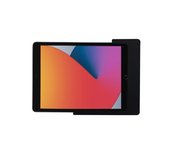 Domo Slide tablet wandhouder vlak met laadfunctionaliteit voor iPad Air 13 inch 2025 - zwart