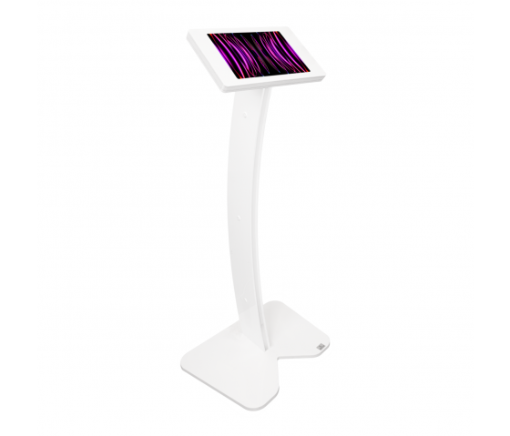 Soporte de suelo para iPad Fino Curved LED para iPad Air/Pro de 11 pulgadas 2024 - blanco