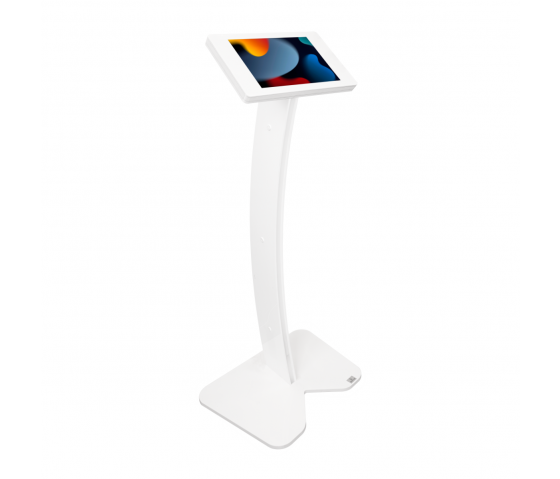 iPad floor stand Fino Curved LED for iPad 10.2 & 10.5 - white