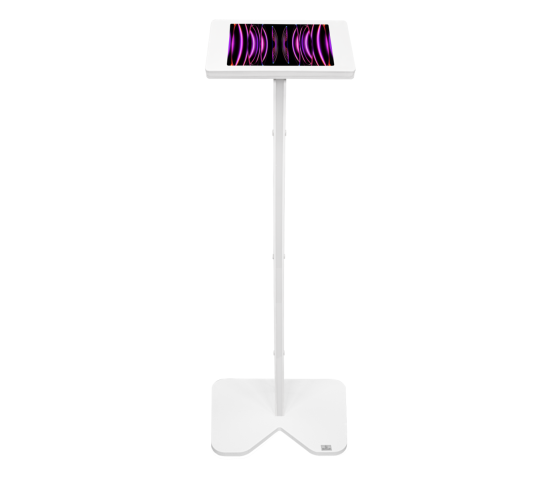 Soporte de suelo para iPad Fino Curved LED para iPad 11 pulgadas 2025 - blanco