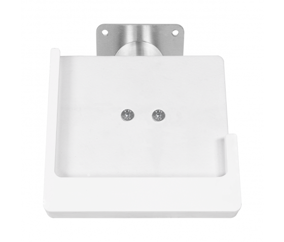 Domo Slide wandhouder met laadfunctionaliteit voor iPad Air 11 inch 2024 - wit/RVS