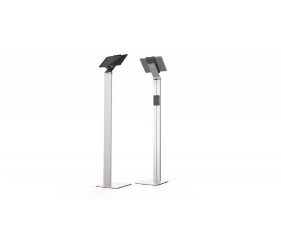 Tablet floor stand Clip-On for tablets between 7 and 13 inches
