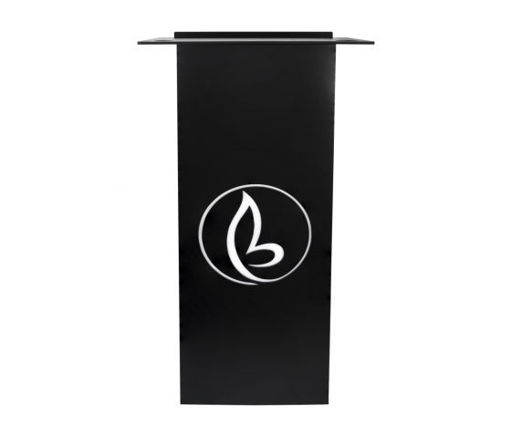 Plastic/wood lectern Athena - black