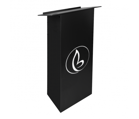 Plastic/wood lectern Athena - black