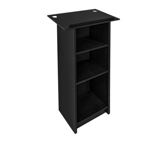 Plastic/wood lectern Athena - black