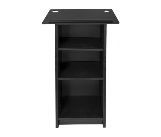 Plastic/wood lectern Athena - black