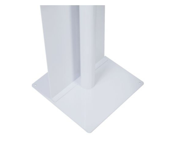 Golvstativ med displayplatta Securo M för surfplattor 9-11 tum - vit