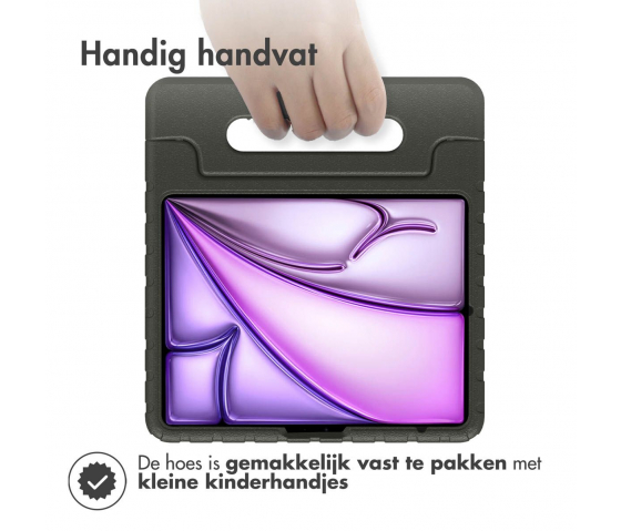 KidsCase tablethoes met handvat voor iPad Air 13 inch (2024) - Zwart