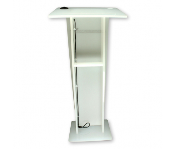 Acrylic lectern Alana - white