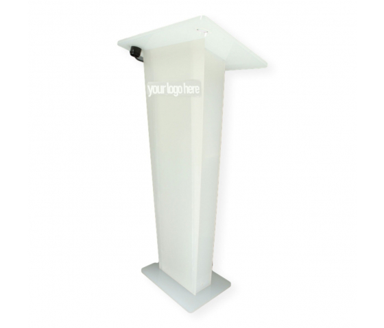 Acrylic lectern Alana - white