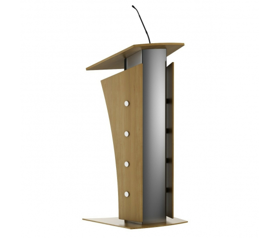 Metal/wood lectern Armagosa - oak colour