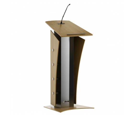 Metal/wood lectern Armagosa - oak colour