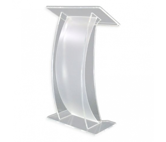 Acrylic lectern Arya - satinised